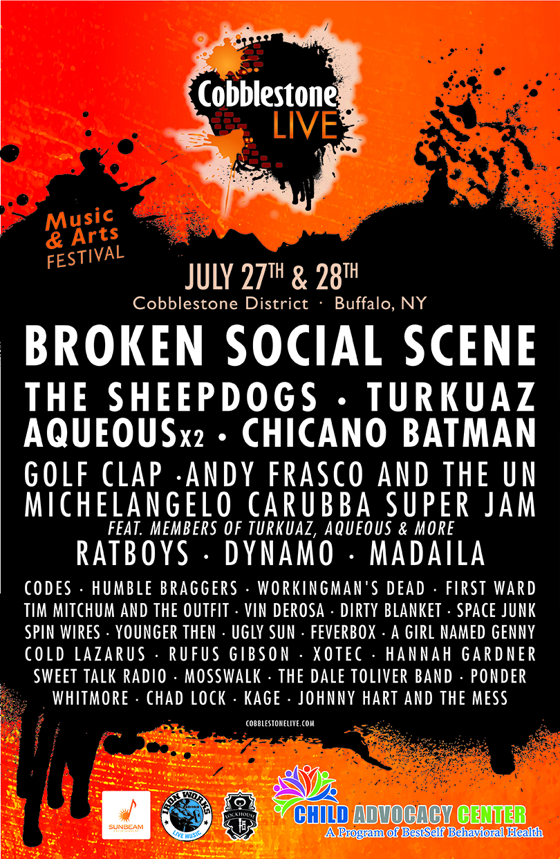OFFICIAL LINEUP: 2018 Cobblestone Live! July 27th and 28th 17 2018 07 27 28 Cobblestone Live Poster