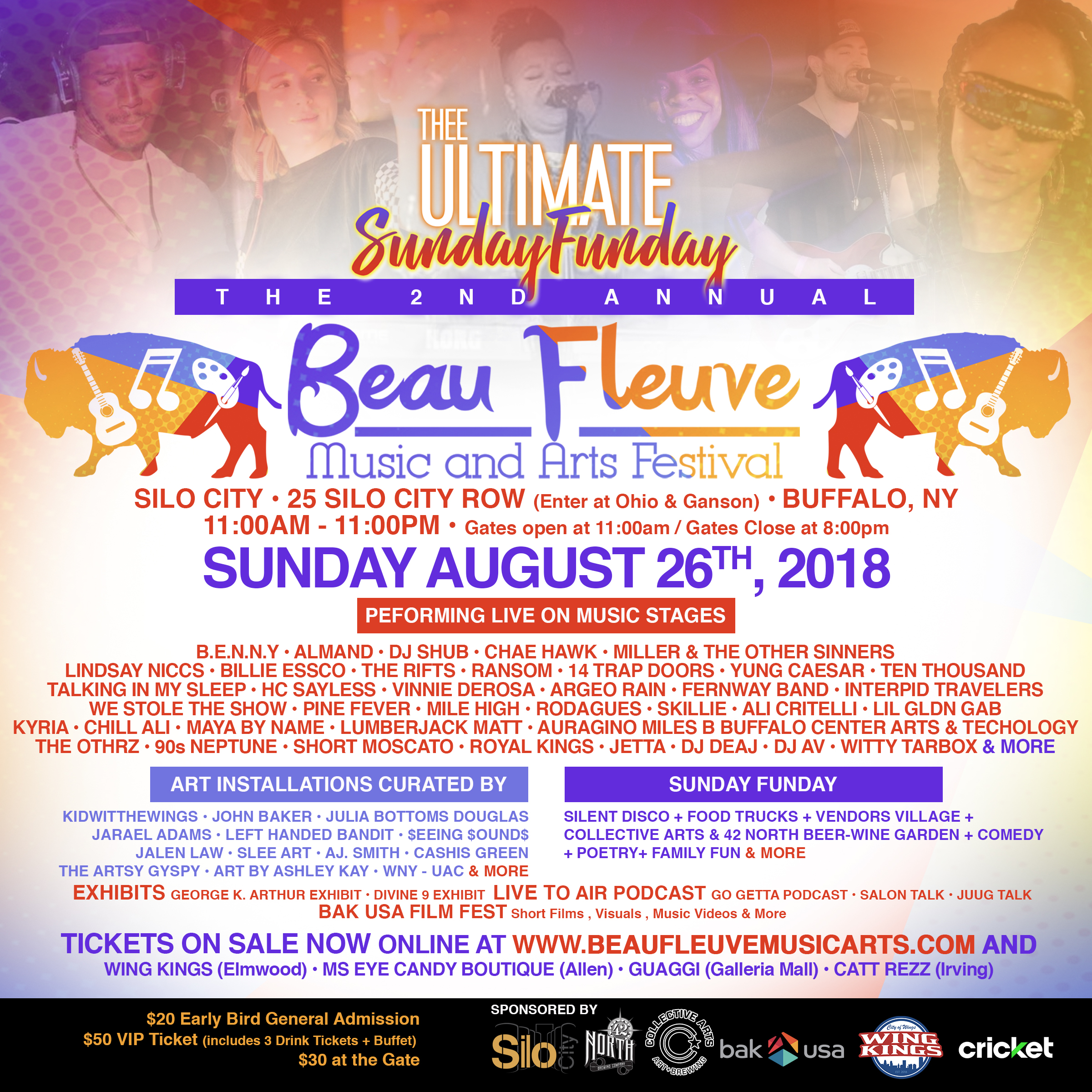 BEAU FLEUVE LINEUP FLYER
