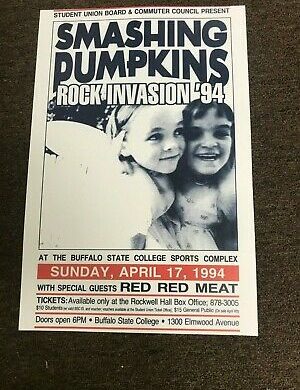 Smashing Pumpkins 1994 Buffalo New York Cardstock Concert