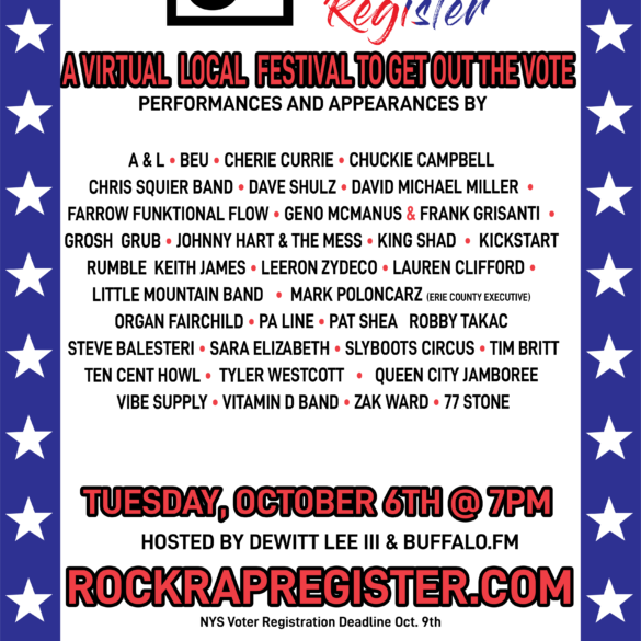 Rock Rap & Register VIrtual Festival (7pm) 16 Virtual Concert poster OFFICIAL 2020