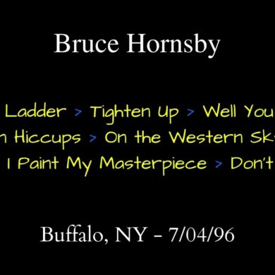 bruce hornsby 7 04 96 buffalo ny selections see description for track listing and download