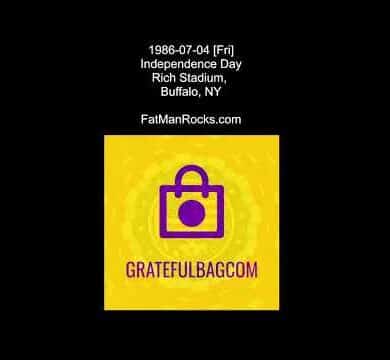Grateful Dead 1986-07-04 [Fri] Independence Day Rich Stadium, Buffalo, NY