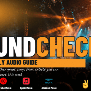 Buffalo.fm Soundcheck — your weekly audio guide with Buffalo.fm branding and concert lights.